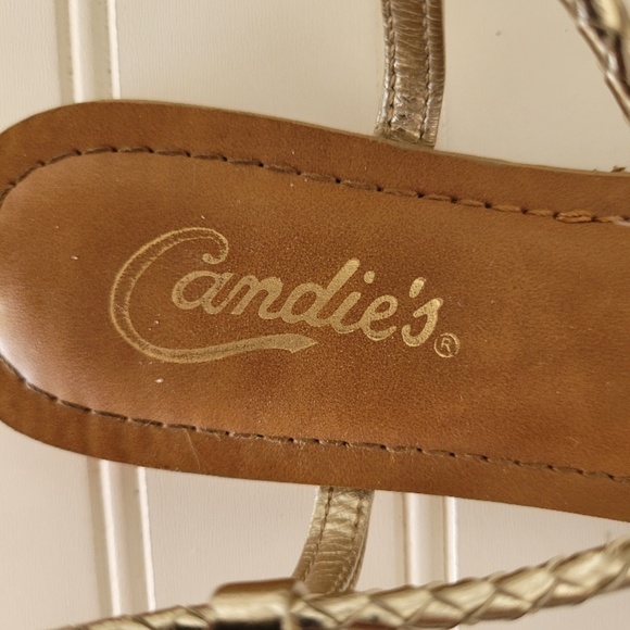 CANDIE'S Gold/Silver Gladiator Sandals - Picture 4 of 8